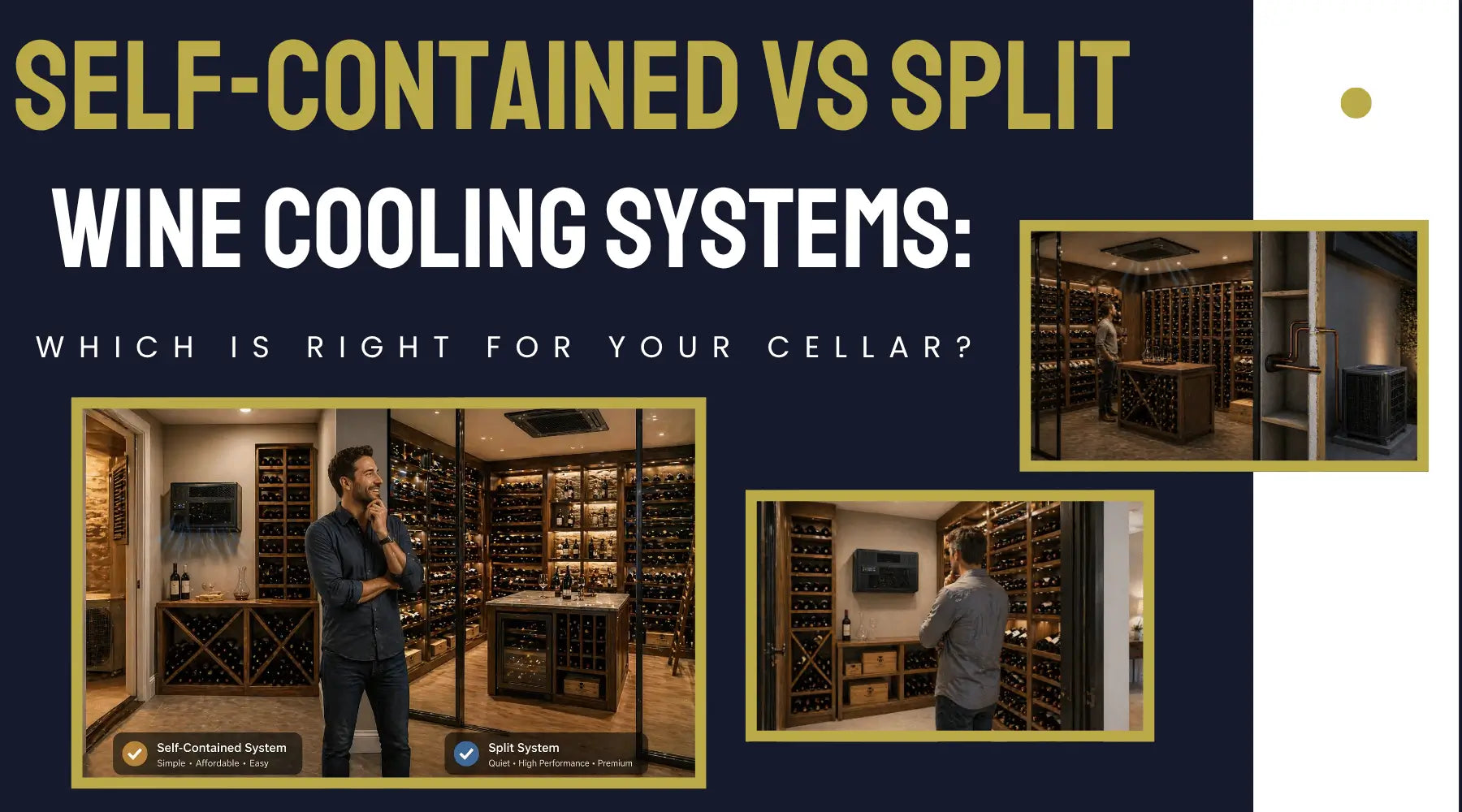 Self-Contained vs Split Wine Cooling Systems: Which Is Right for Your Cellar? | Luxury Appliances Direct