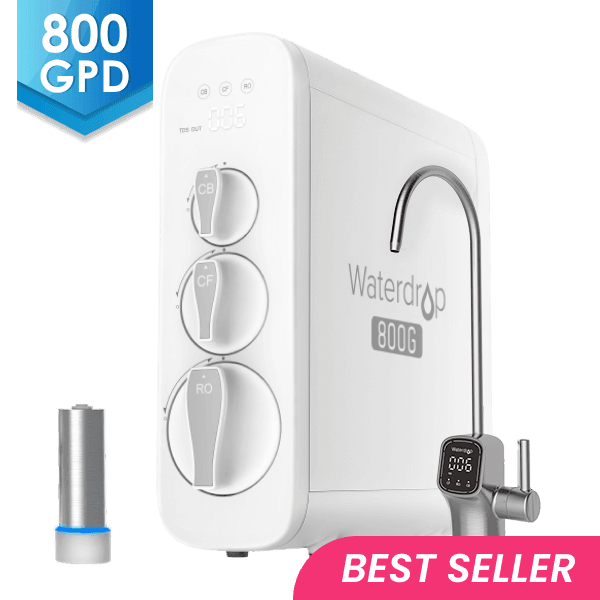 800 GPD Tankless RO System with UV Sterilizing Light - Waterdrop G3P800 Bundles I Luxury Appliances Direct