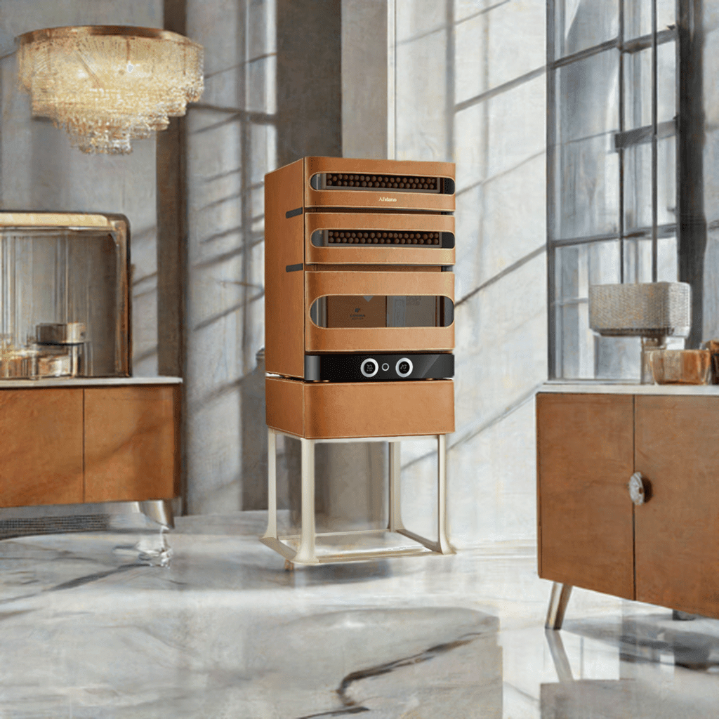 Afidano 250 Cigars Leather Series Cigar Humidor JC-50A I Luxury Appliances Direct