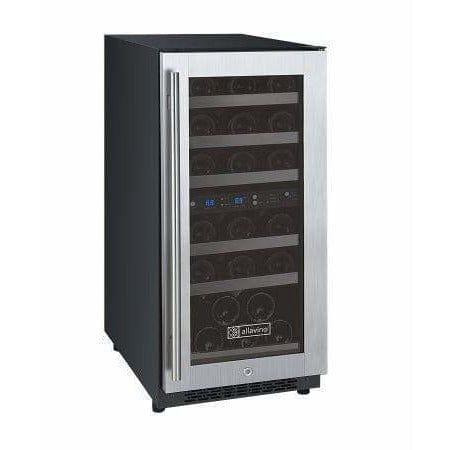 Allavino 15" Wide FlexCount II Tru-Vino 30 Bottle Single Zone Right Hinge Wine Refrigerator VSWR30-1SR20 I Luxury Appliances Direct