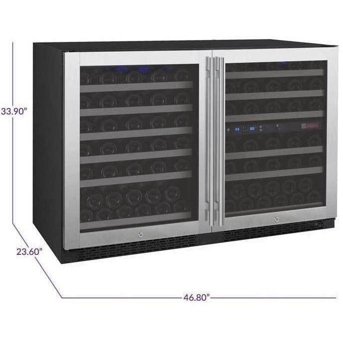 Allavino FlexCount 112 Bottle Three-Zone Wine Fridge 3Z-VSWR5656-SST I Luxury Appliances Direct