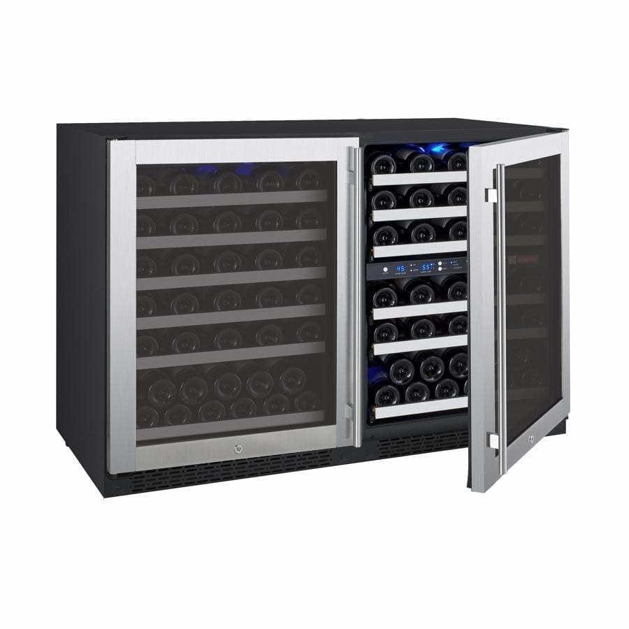 Allavino FlexCount 112 Bottle Three-Zone Wine Fridge 3Z-VSWR5656-SST I Luxury Appliances Direct
