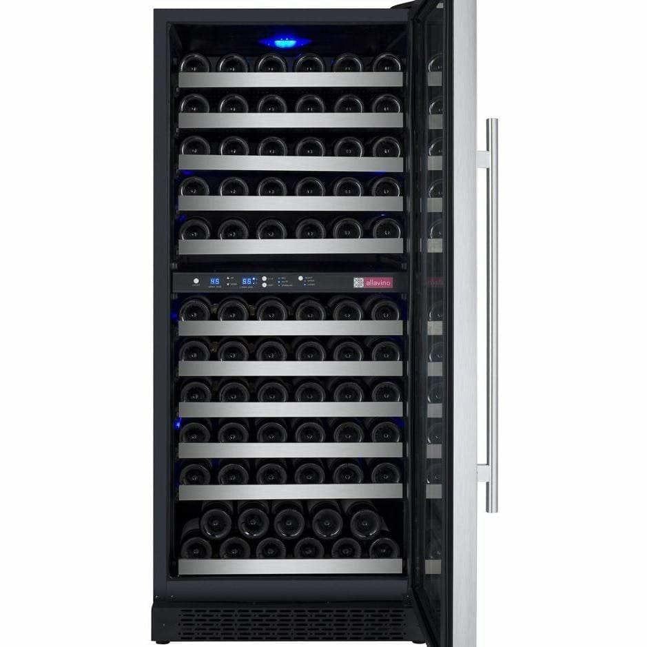 Allavino FlexCount 121 Bottle Two Zone Right Hinge Wine Fridge VSWR121-2SSRN I Luxury Appliances Direct