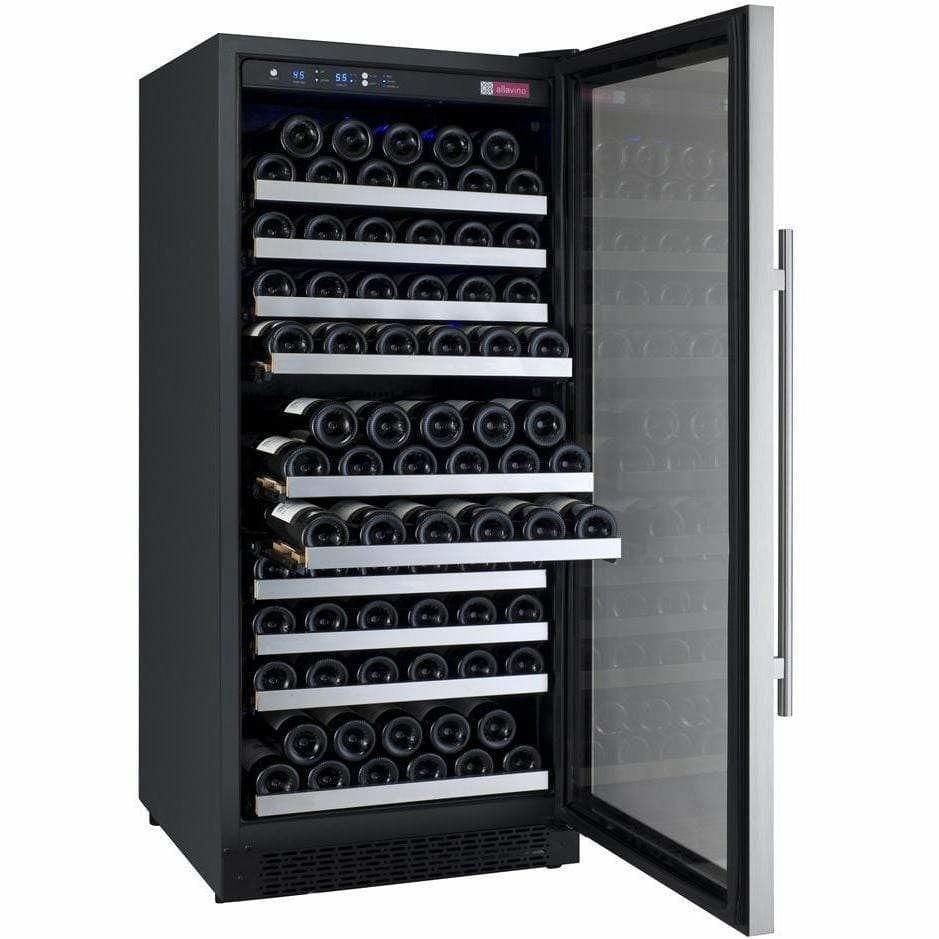 Allavino FlexCount 128 Bottle Single Zone Right Hinge Wine Fridge VSWR128-1SSRN I Luxury Appliances Direct