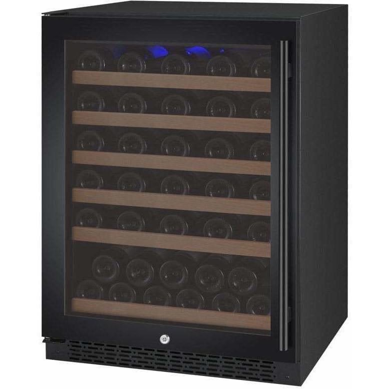 Allavino FlexCount 56 Bottle Single Zone Black Left Hinge Wine Fridge VSWR56-1BWLN I Luxury Appliances Direct
