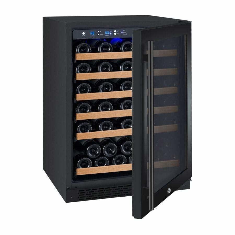 Allavino FlexCount 56 Bottle Single Zone Black Right Hinge Wine Fridge VSWR56-1BWRN I Luxury Appliances Direct