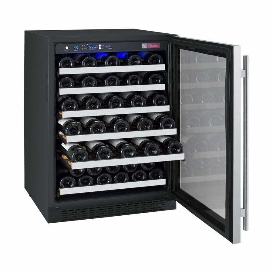 Allavino FlexCount 56 Bottle Single Zone Right Hinge Wine Fridge VSWR56-1SSRN I Luxury Appliances Direct