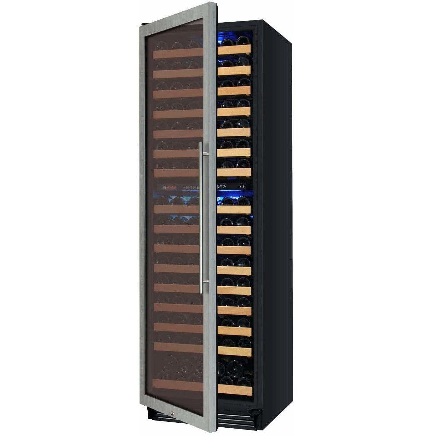 Allavino FlexCount Classic 172 Bottle Left Hinge Stainless Steel Door Wine Fridge YHWR172-2SWLN I Luxury Appliances Direct