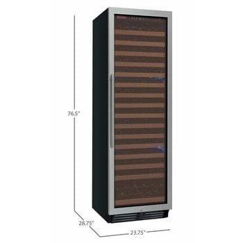 Allavino FlexCount Classic II Tru-Vino 174 Bottle Single Zone Stainless Steel Right Hinge Wine Fridge YHWR174-1SR20 I Luxury Appliances Direct