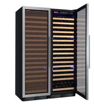 Allavino FlexCount Classic II Tru-Vino 348 Bottle Dual Zone Stainless Steel Wine Fridge 2X-YHWR174-1S20 I Luxury Appliances Direct