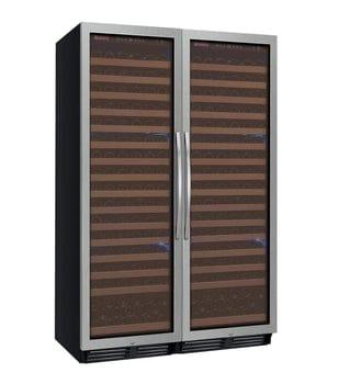Allavino FlexCount Classic II Tru-Vino 348 Bottle Dual Zone Stainless Steel Wine Fridge 2X-YHWR174-1S20 I Luxury Appliances Direct