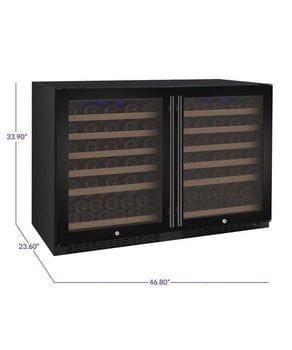Allavino FlexCount II Tru-Vino 112 Bottle Dual Zone Black Wine Fridge 2X-VSWR56-1B20 I Luxury Appliances Direct