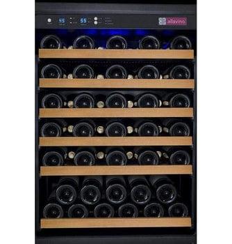 Allavino FlexCount II Tru-Vino 112 Bottle Dual Zone Black Wine Fridge 2X-VSWR56-1B20 I Luxury Appliances Direct