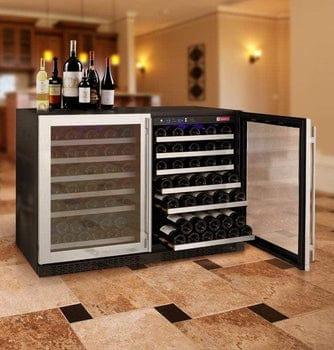 Allavino FlexCount II Tru-Vino 112 Bottle Dual Zone Stainless Steel Wine Fridge 2X-VSWR56-1S20 I Luxury Appliances Direct