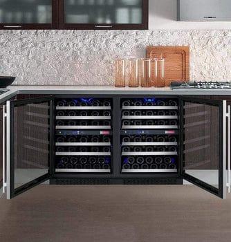Allavino FlexCount II Tru-Vino 112 Bottle Four Zone Stainless Steel Wine Fridge 2X-VSWR56-2S20 I Luxury Appliances Direct