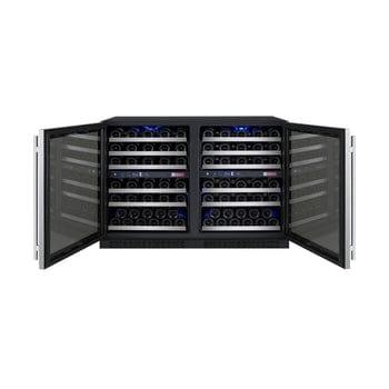 Allavino FlexCount II Tru-Vino 112 Bottle Four Zone Stainless Steel Wine Fridge 2X-VSWR56-2S20 I Luxury Appliances Direct
