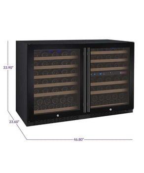 Allavino FlexCount II Tru-Vino 112 Bottle Three Zone Black Wine Refrigerator 3Z-VSWR5656-B20 I Luxury Appliances Direct