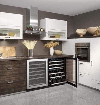Allavino FlexCount II Tru-Vino 112 Bottle Three Zone Stainless Steel Wine Refrigerator 3Z-VSWR5656-S20 I Luxury Appliances Direct