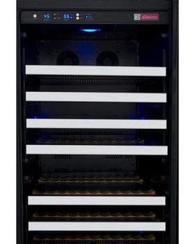 Allavino FlexCount II Tru-Vino 128 Bottle Single Zone Stainless Steel Right Hinge Wine Refrigerator VSWR128-1SR20 I Luxury Appliances Direct