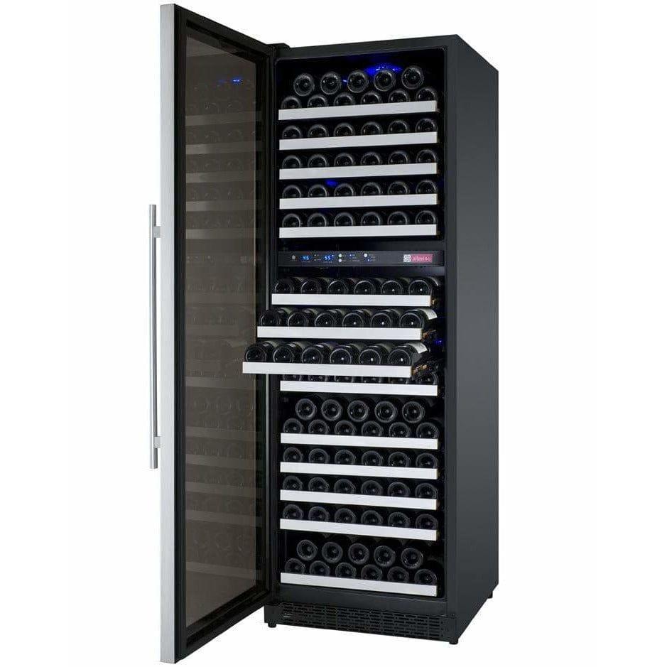 Allavino FlexCount II Tru-Vino 172 Bottle Dual Zone Stainless Steel Left Hinge Wine Fridge VSWR172-2SL20 I Luxury Appliances Direct