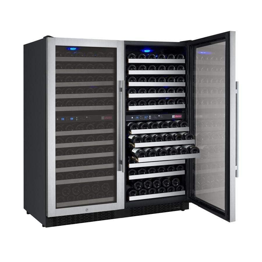Allavino FlexCount II Tru-Vino 242 Bottle Four Zone Stainless Steel Wine Fridge 2X-VSWR121-2S20 I Luxury Appliances Direct