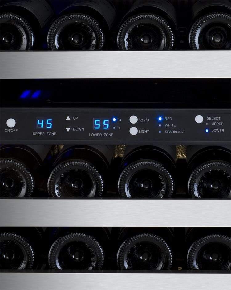 Allavino FlexCount II Tru-Vino 242 Bottle Four Zone Stainless Steel Wine Fridge 2X-VSWR121-2S20 I Luxury Appliances Direct