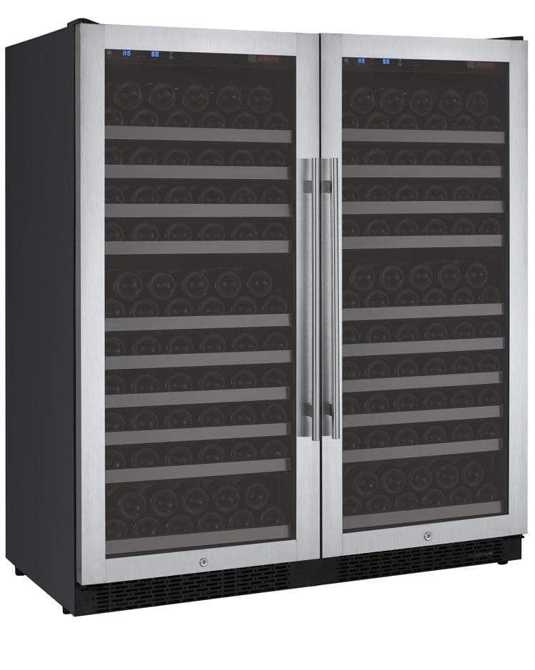 Allavino FlexCount II Tru-Vino 256 Bottle Dual Zone Stainless Steel Wine Fridge 2X-VSWR128-1S20 I Luxury Appliances Direct