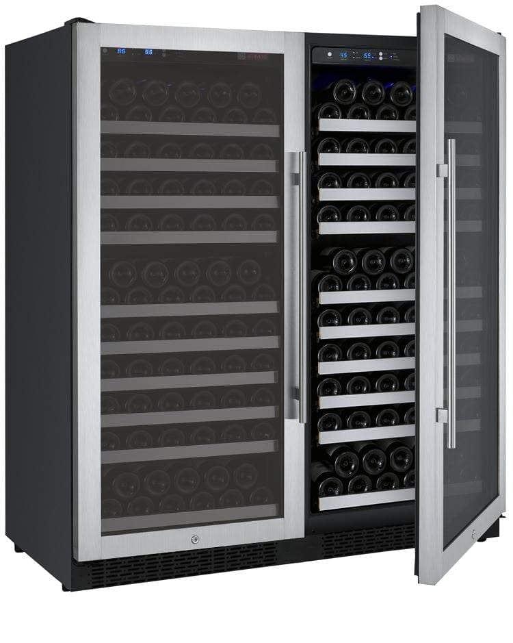 Allavino FlexCount II Tru-Vino 256 Bottle Dual Zone Stainless Steel Wine Fridge 2X-VSWR128-1S20 I Luxury Appliances Direct