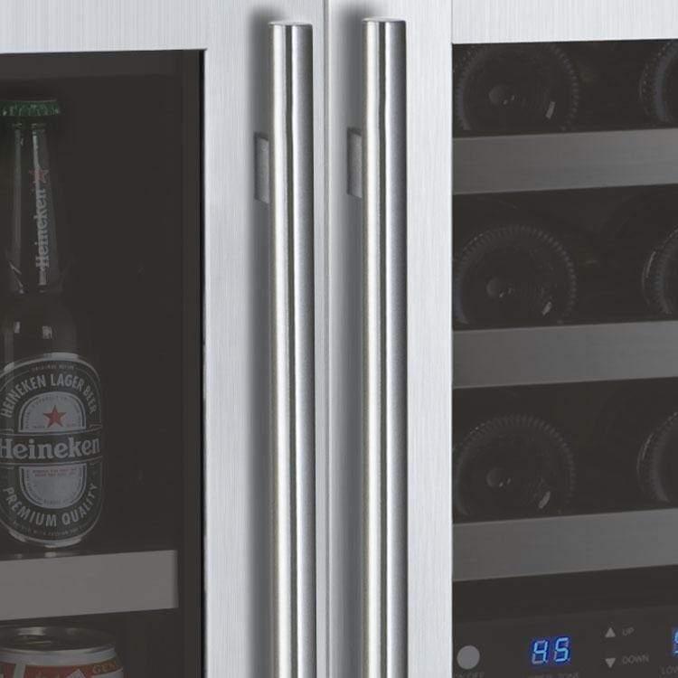 Allavino FlexCount II Tru-Vino 30 Bottle/88 Can Three Zone Stainless Steel Beverage/Wine Fridge 3Z-VSWB15-3S20 I Luxury Appliances Direct