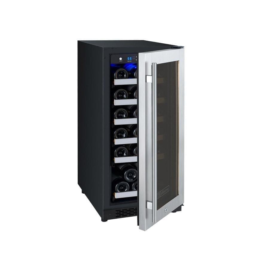 Allavino FlexCount II Tru-Vino 30 Bottle Single Zone Stainless Steel Left Hinge Wine Fridge VSWR30-1SL20 I Luxury Appliances Direct