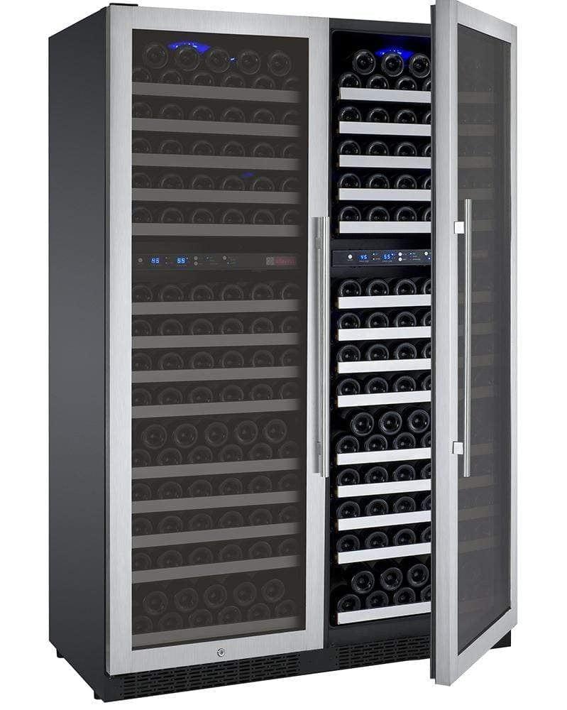 Allavino FlexCount II Tru-Vino 344 Bottle Four Zone Stainless Steel Wine Fridge 2X-VSWR172-2S20 I Luxury Appliances Direct