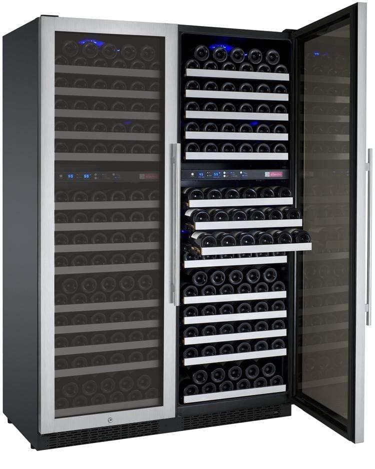 Allavino FlexCount II Tru-Vino 344 Bottle Four Zone Stainless Steel Wine Fridge 2X-VSWR172-2S20 I Luxury Appliances Direct