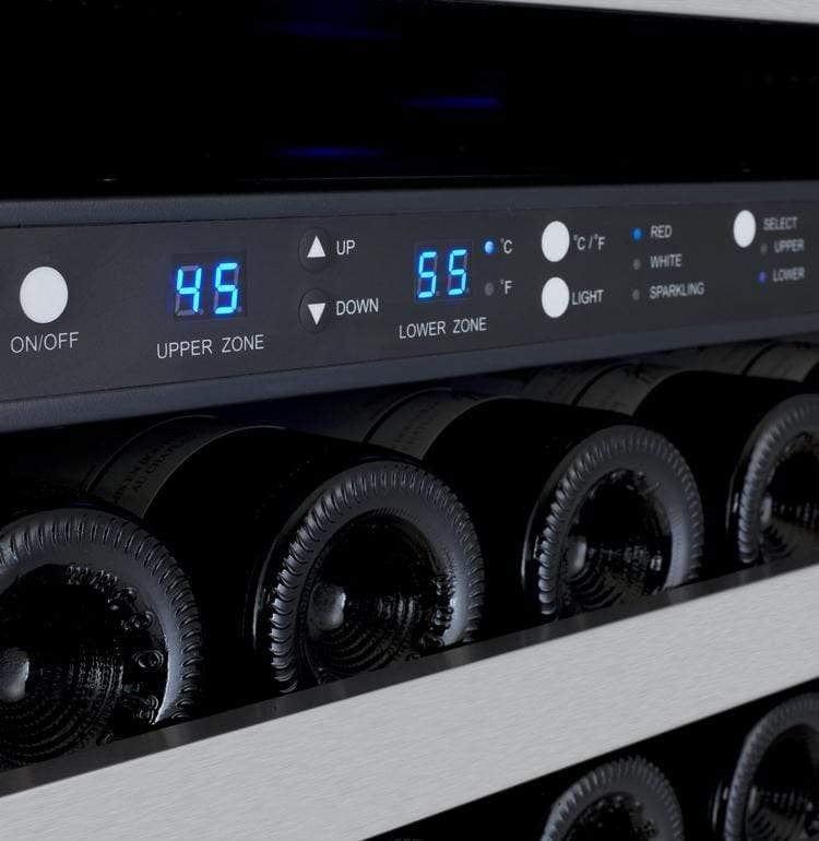 Allavino FlexCount II Tru-Vino 344 Bottle Four Zone Stainless Steel Wine Fridge 2X-VSWR172-2S20 I Luxury Appliances Direct