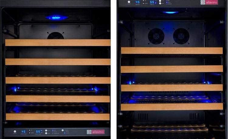 Allavino FlexCount II Tru-Vino 349 Bottle Three Zone Black Wine Refrigerator 3Z-VSWR7772-B20 I Luxury Appliances Direct