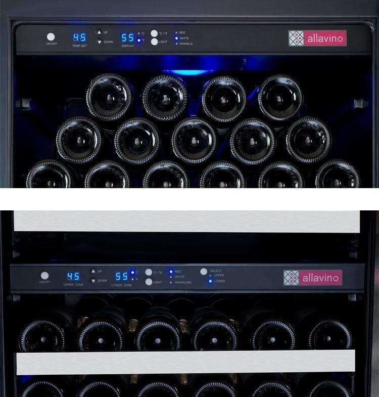 Allavino FlexCount II Tru-Vino 349 Bottle Three Zone Stainless Steel Wine Refrigerator 3Z-VSWR7772-S20 I Luxury Appliances Direct