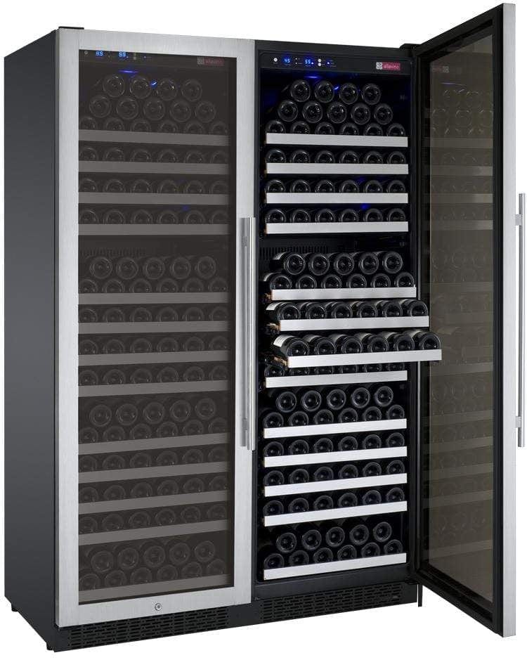 Allavino FlexCount II Tru-Vino 354 Bottle Dual Zone Stainless Steel Wine Fridge 2X-VSWR177-1S20 I Luxury Appliances Direct