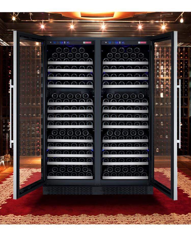 Allavino FlexCount II Tru-Vino 354 Bottle Dual Zone Stainless Steel Wine Fridge 2X-VSWR177-1S20 I Luxury Appliances Direct