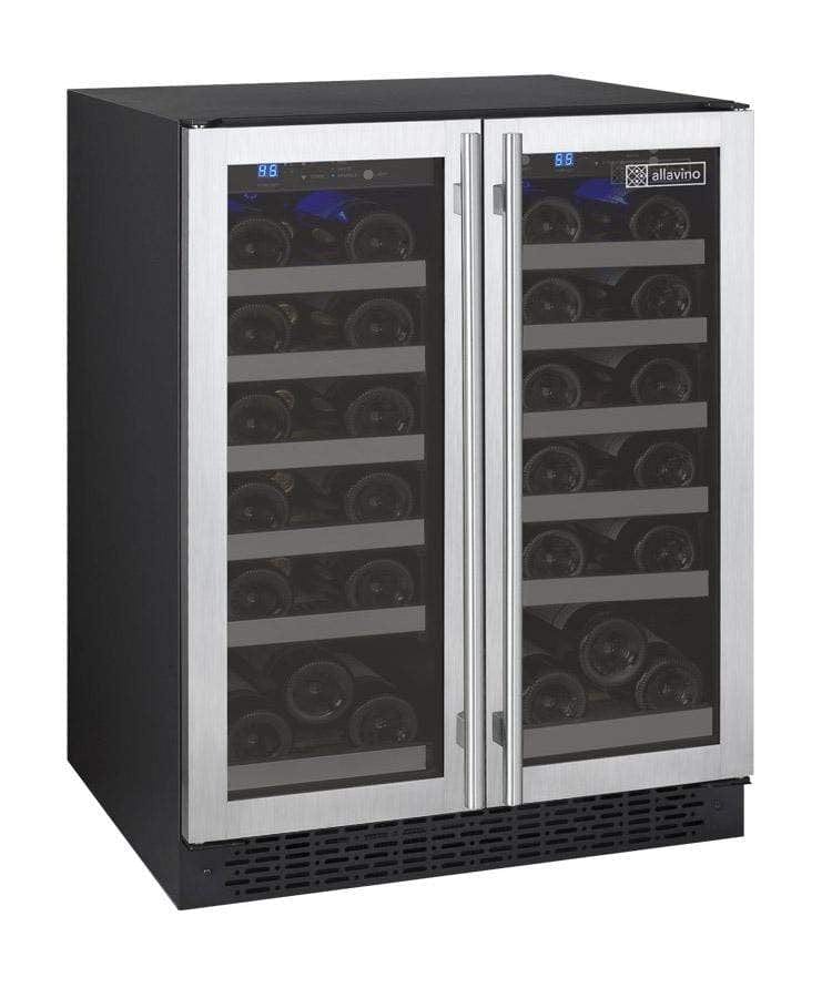 Allavino FlexCount II Tru-Vino 36 Bottle Dual Zone Stainless Steel Wine Refrigerator VSWR36-2SF20 I Luxury Appliances Direct