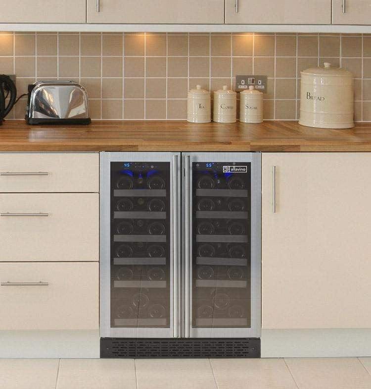 Allavino FlexCount II Tru-Vino 36 Bottle Dual Zone Stainless Steel Wine Refrigerator VSWR36-2SF20 I Luxury Appliances Direct