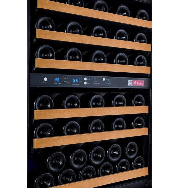 Allavino FlexCount II Tru-Vino 56 Bottle Dual Zone Black Right Hinge Wine Fridge VSWR56-2BR20 I Luxury Appliances Direct