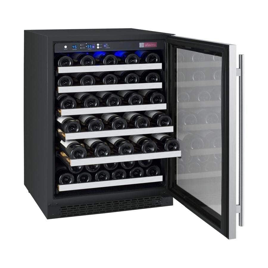 Allavino FlexCount II Tru-Vino 56 Bottle Stainless Steel Right Hinge Wine Fridge VSWR56-1SR20 I Luxury Appliances Direct