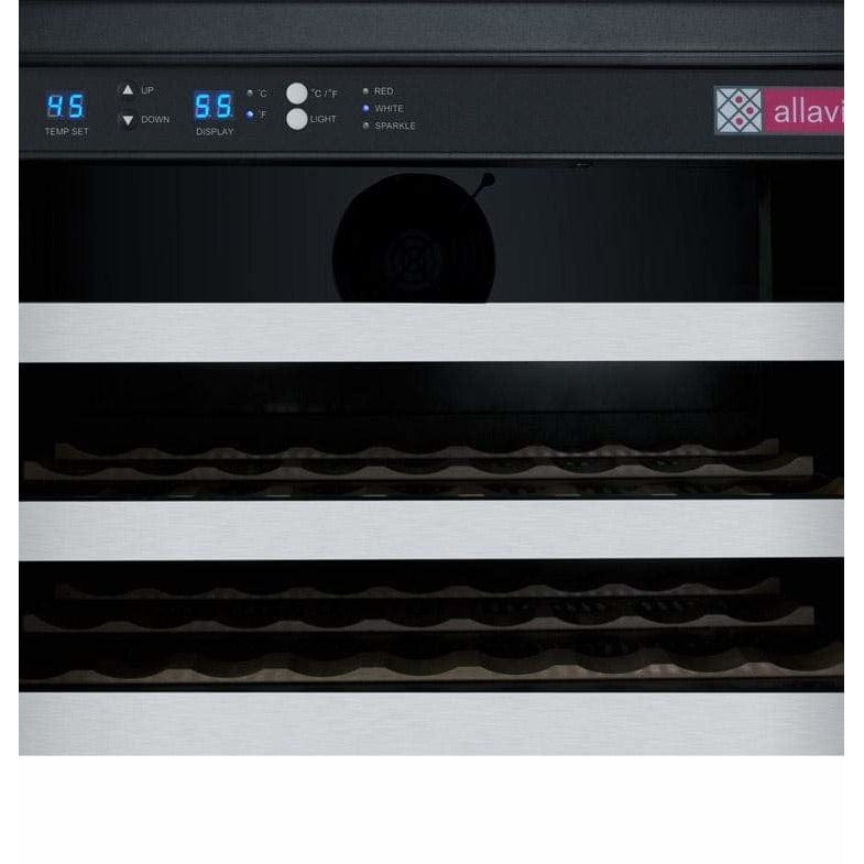 Allavino FlexCount II Tru-Vino 56 Bottle Stainless Steel Right Hinge Wine Fridge VSWR56-1SR20 I Luxury Appliances Direct