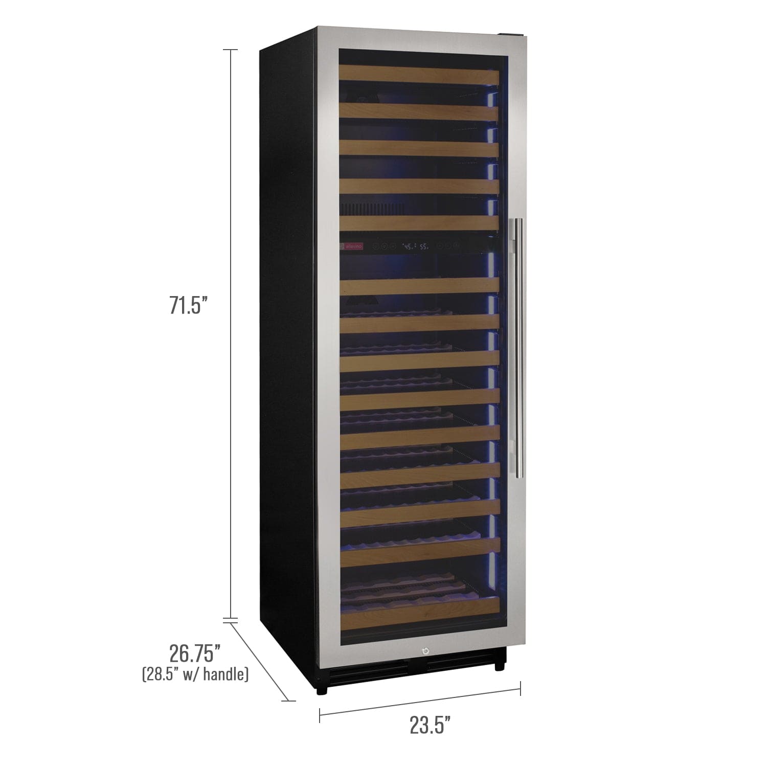 Allavino Reserva 154 Bottle Left Hinge Built-In Wine Refrigerator VSW15471D-2SL I Luxury Appliances Direct
