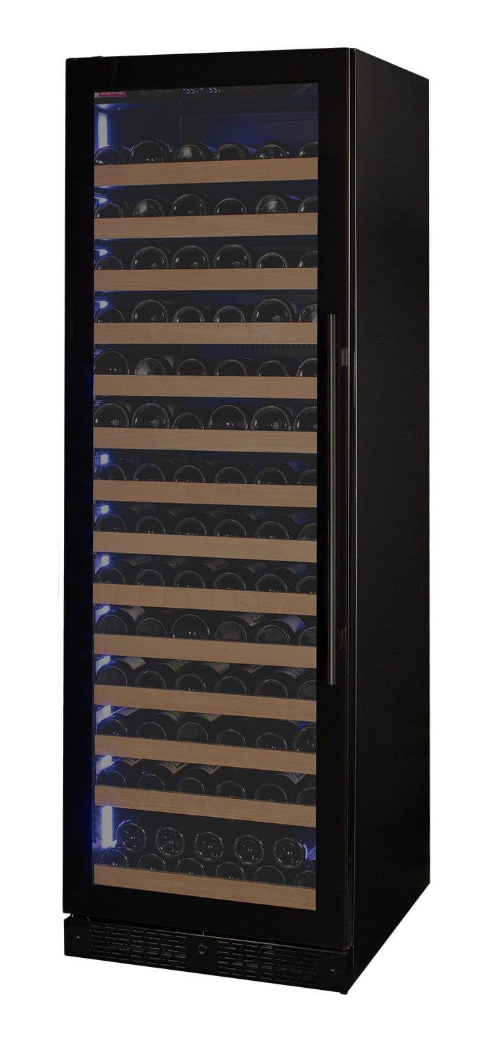 Allavino Reserva 163 Bottle Black Glass Left Hinge Wine Cooler VSW16371S-1BGL I Luxury Appliances Direct