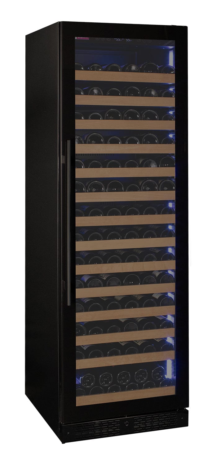 Allavino Reserva 163 Bottle Black Glass Single Zone Wine Cooler VSW16371S-1BGR I Luxury Appliances Direct