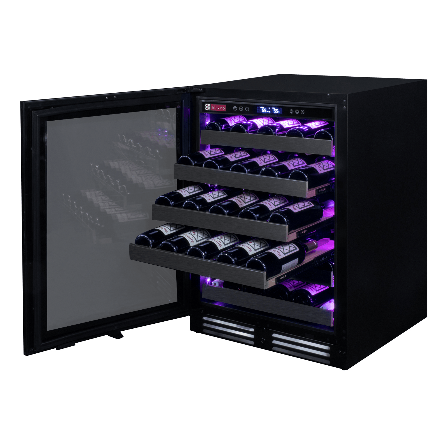Allavino Reserva 50 Bottle Single Zone Left Hinge Wine Refrigerator BDW5034S-1BSL I Luxury Appliances Direct