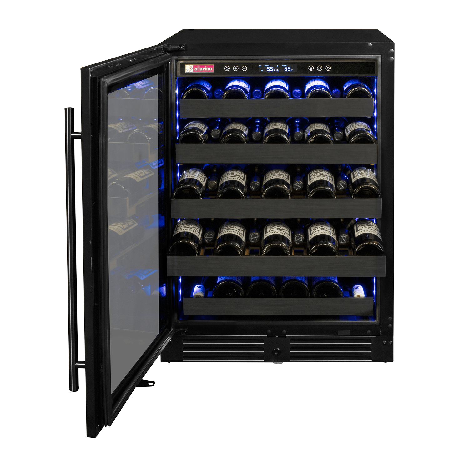 Allavino Reserva 50 Bottle Single Zone Left Hinge Wine Refrigerator BDW5034S-1BSL I Luxury Appliances Direct