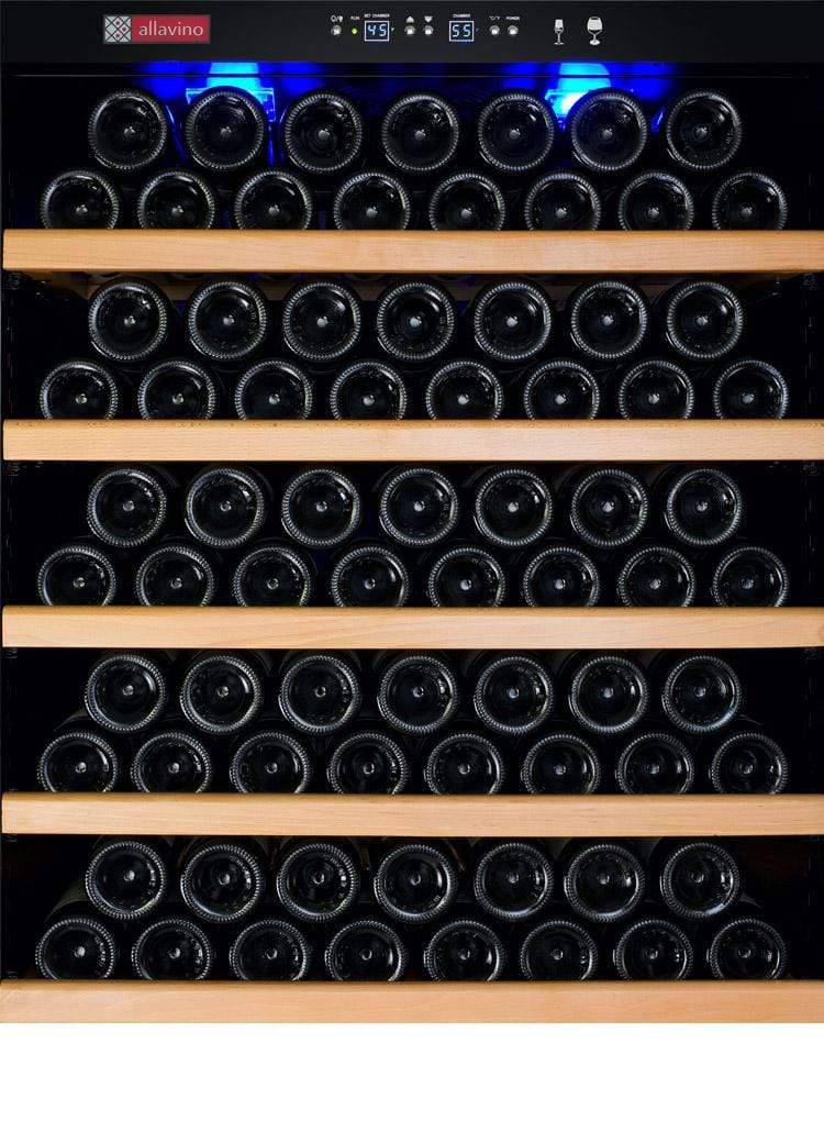 Allavino Vite II Tru-Vino 277 Bottle Single Zone Stainless Steel Right Hinge Wine Fridge YHWR305-1SR20 I Luxury Appliances Direct