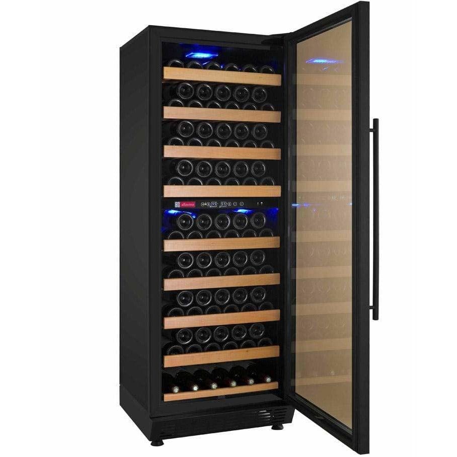 Allavino Vite II Tru-Vino 99 Bottle Dual Zone Black Right Hinge Wine Fridge YHWR99-2BR20 I Luxury Appliances Direct