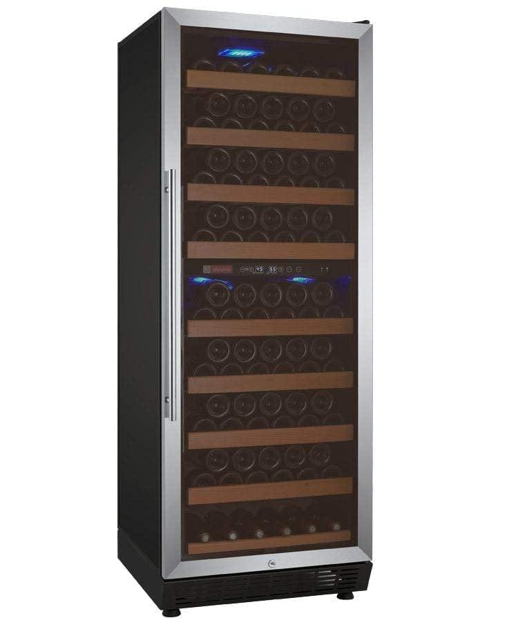 Allavino Vite II Tru-Vino 99 Bottle Dual Zone Stainless Steel Right Hinge Wine Fridge YHWR99-2SR20 I Luxury Appliances Direct